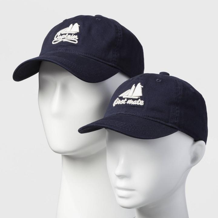 Target Men's Nautical Theme Dad + Kid Baseball Hat Set - Navy (blue)