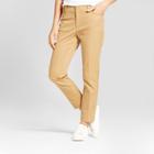 Women's Skinny High Rise Ankle Pants - A New Day Tan