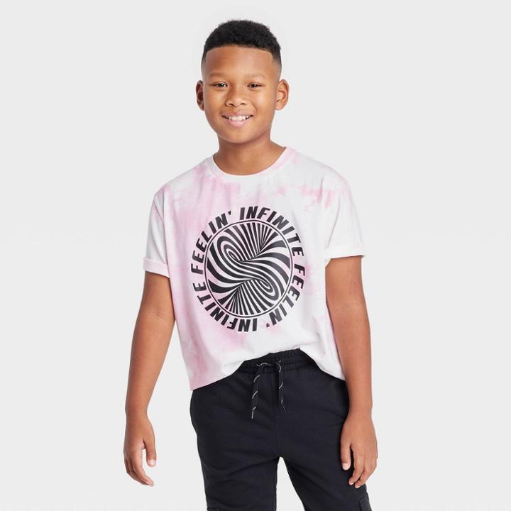 Boys' Feelin Infinite Short Sleeve Graphic T-shirt - Art Class Pink