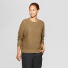Women's Long Sleeve Tunic Pullover Sweater - Prologue Olive (green)