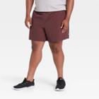 Men's Big & Tall Stretch Woven Shorts - All In Motion Dark Berry