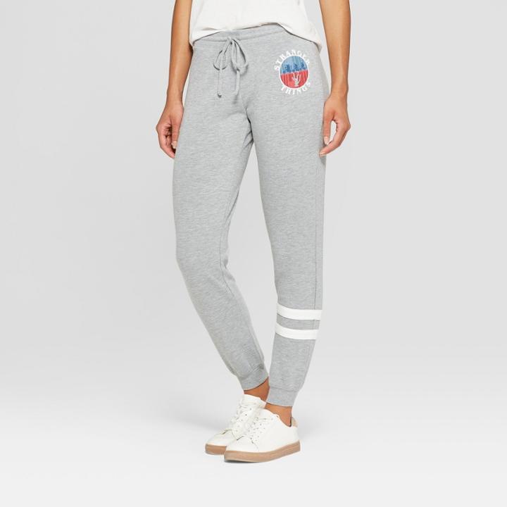 Women's Stranger Things Upside Down Joggers (juniors') Gray