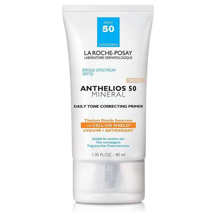 La Roche Posay La Roche-posay Anthelios Tinted Mineral Face Primer With Sunscreen - Spf 50