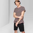 Men's Striped Retro Short Sleeve T-shirt - Original Use Nectar