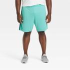 Men's Big & Tall Mesh Shorts - All In Motion Teal Blue