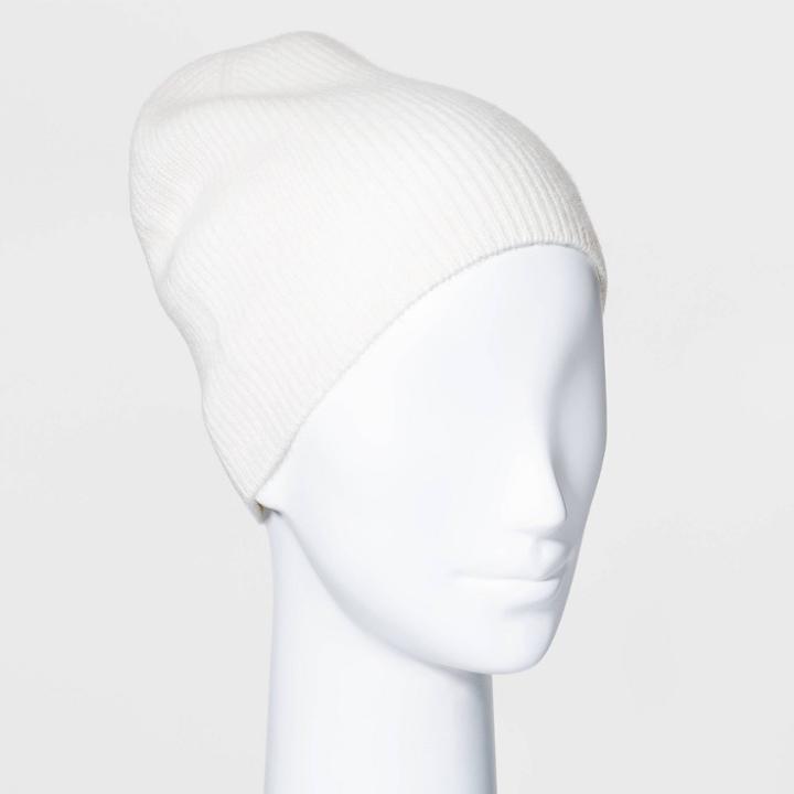 Women's Cashmere Beanie - A New Day Cream, Beige