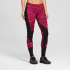 Women's Reversible Embrace Print-to-solid Leggings - C9 Champion - Deep Raspberry/marble Print