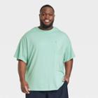 Men's Big Short Sleeve T-shirt - All In Motion Teal Gray