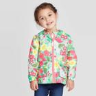 Toddler Girls' Floral Print Windbreaker Jacket - Cat & Jack Green 2t, Toddler Girl's,