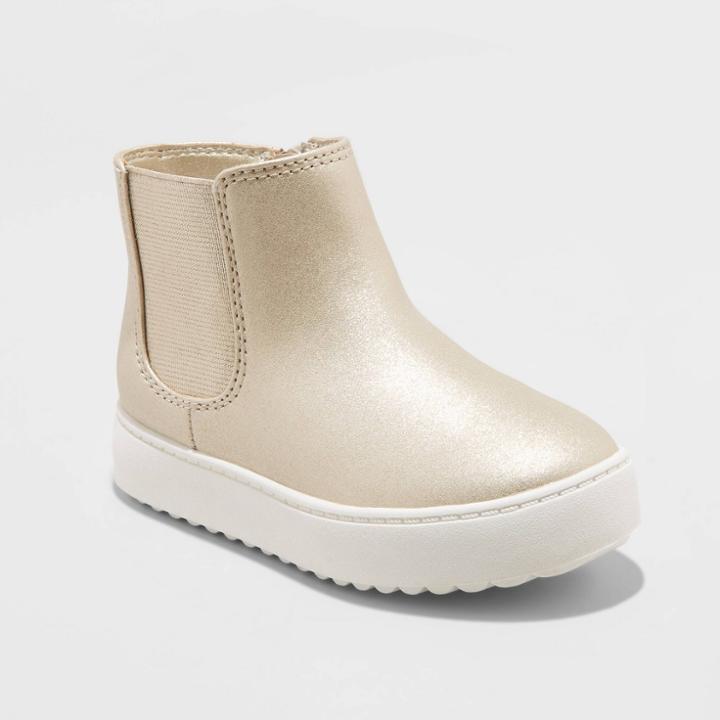 Toddler Girls' Dekotah Sneakers - Cat & Jack Gold