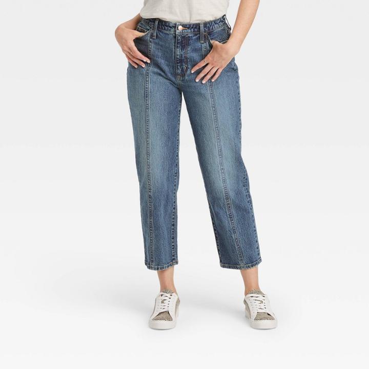 Women's Curvy Fit High-rise Vintage Straight Jeans - Universal Thread