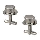 Target Men's Hasbro Monopoly Top Hat Cuff Links, Stainless