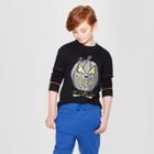Boys' Long Sleeve Pumpkin Print Sweatshirt - Cat & Jack Dark Gray