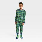 Boys' Minecraft Pajama Set With Cozy Socks - Green