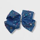 Nickelodeon Girls' Jojo Siwa Denim And Rhinestone Bow Hair Clip,