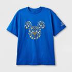 Men's Mickey Mouse Hanukkah Short Sleeve Graphic T-shirt - Blue Xs - Disney