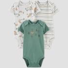 Baby Boys' 3pk Woodland Bodysuit - Carter's Just One You Green