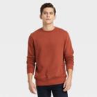 Men's Standard Fit Crewneck Sweatshirt - Goodfellow & Co Brown