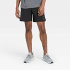 Men's Big & Tall 7 Printed Unlined Run Shorts - All In Motion Black