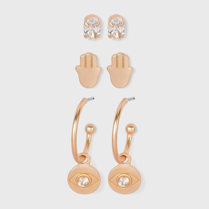 No Brand Evil Eye Earring