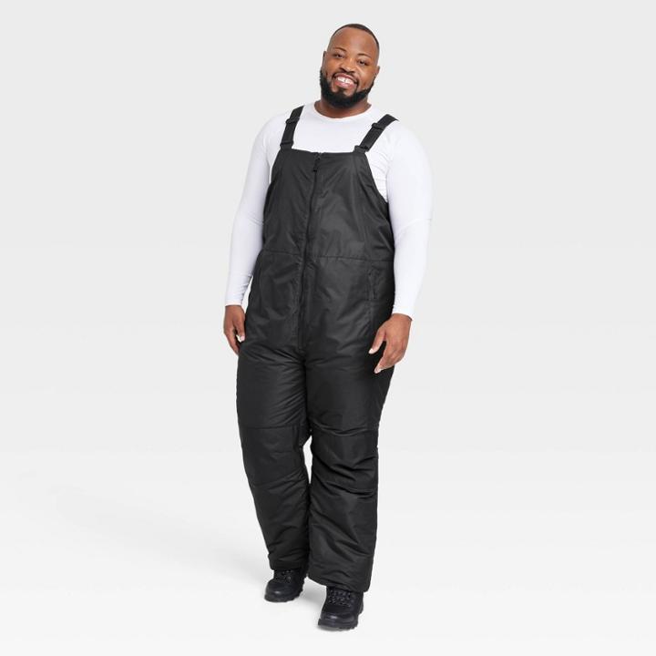 Men's Big Snow Bib Pants - All In Motion Black
