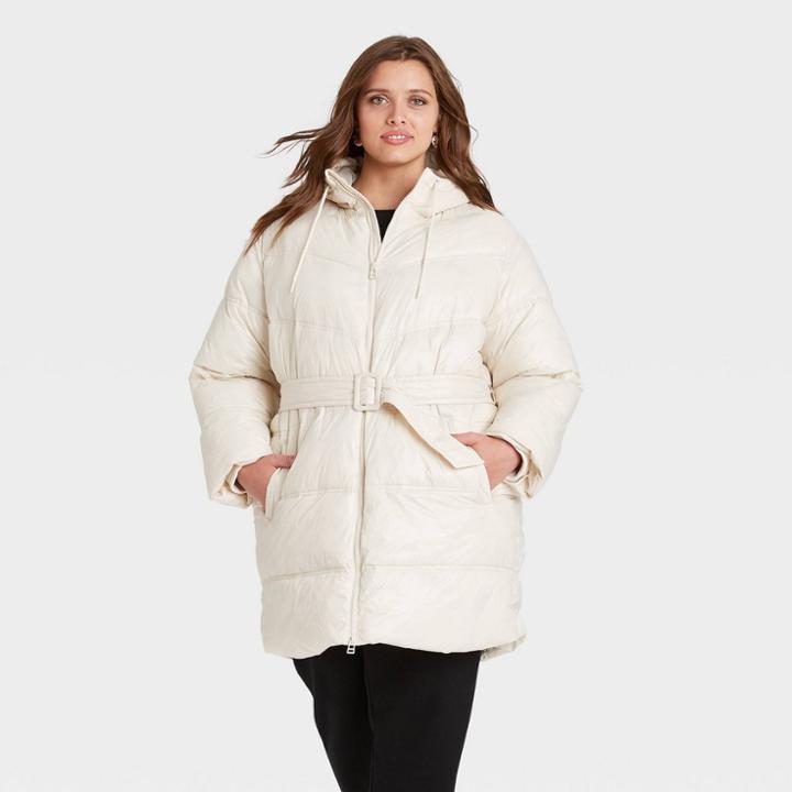 Women's Puffer Jacket - A New Day Tan X