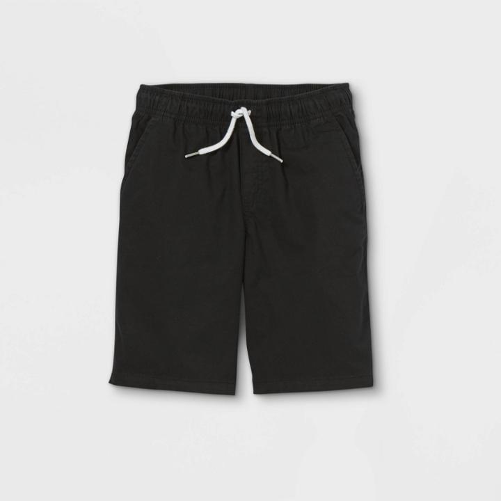 Boys' Woven Pull-on Shorts - Cat & Jack Black
