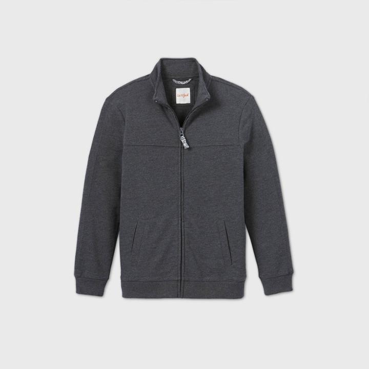Boys' Full Zip Cozy Sweatshirt - Cat & Jack Gray