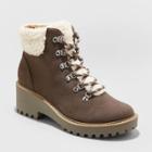 Women's Leah Sherpa Hiker Boots - Universal Thread Gray
