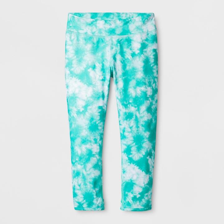 Girls' Performance Lattice Capri Leggings - C9 Champion Green