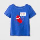 Toddler Boys' Adaptive Short Sleeve Ketchup Graphic T-shirt - Cat & Jack Blue