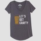 Women's Short Sleeve Let's Get Crafty Graphic T-shirt - Awake Heather Gray