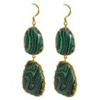 Zirconmania Zirconite Large Genuine Semi-precious Double Drop Earring -