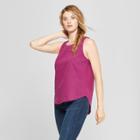 Women's Woven Tank Top - Universal Thread Burgundy