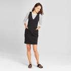 Women's Sleeveless Sheath Ponte Dress - A New Day Black