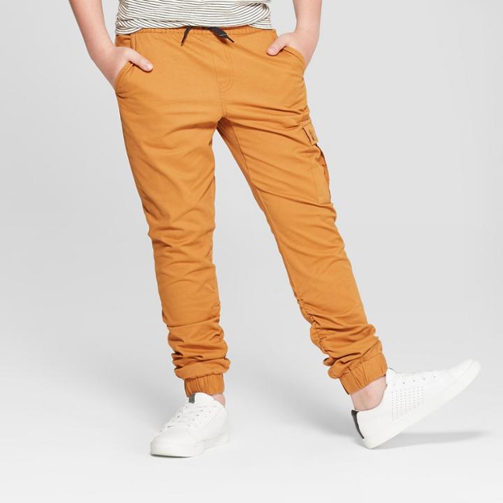 Boys' Cargo Woven Jogger Pants - Art Class Sand Dune