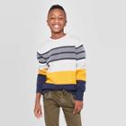 Boys' Long Sleeve Pullover Sweater - Cat & Jack Yellow / White Xl, Boy's,