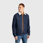 United By Blue Men's Recycled Sherpa-lined Shirt Jacket - Indigo