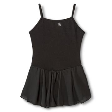 Danz N Motion By Danshuz Danz N Motion Girls' Keyhole Back Activewear Leotard Dress - Black