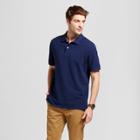 Men's Standard Fit Pique Polo Shirt - Goodfellow & Co Navy (blue)