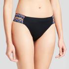 Clean Water Women's Tribal Trim Bikini Swim Bottoms - Black