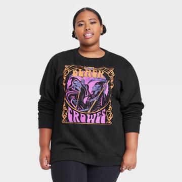 Women's The Black Crowes Plus Size Graphic Sweatshirt - Black