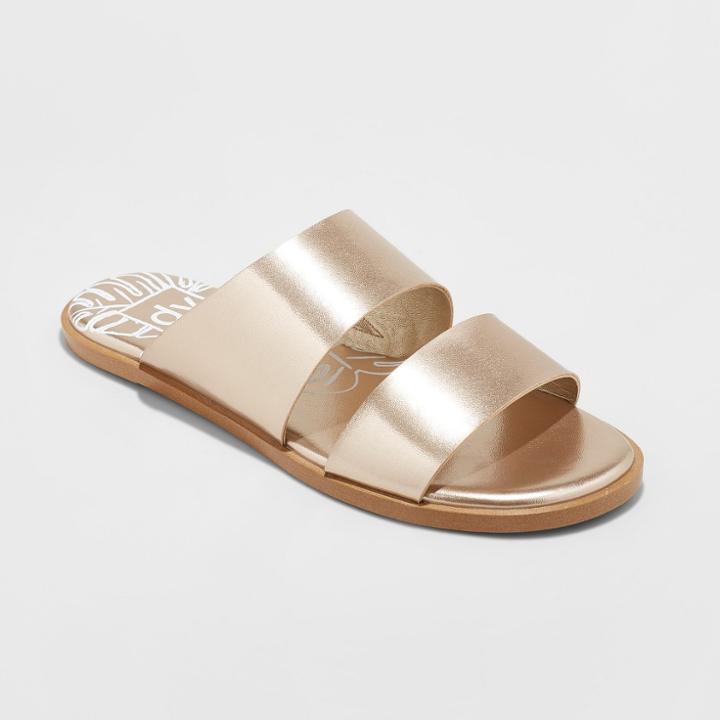 Dv Brand Women's Dv Kylisa Two Band Slide Sandal - Copper (brown)