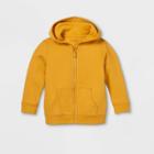 Toddler Boys' Fleece Zip-up Hoodie Sweatshirt - Cat & Jack Yellow