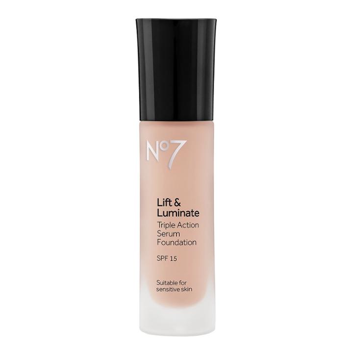 No7 Lift & Luminate Triple Action Serum Foundation Spf 15 Wheat - 1oz, Adult Unisex