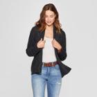 Women's Long Sleeve Cable Shawl Cardigan - Knox Rose Navy