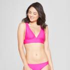 Women's Elongated Triangle Bikini Top - Xhilaration Hot Pink