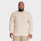 Men's Big & Tall Crew Neck Pullover - Goodfellow & Co Tan