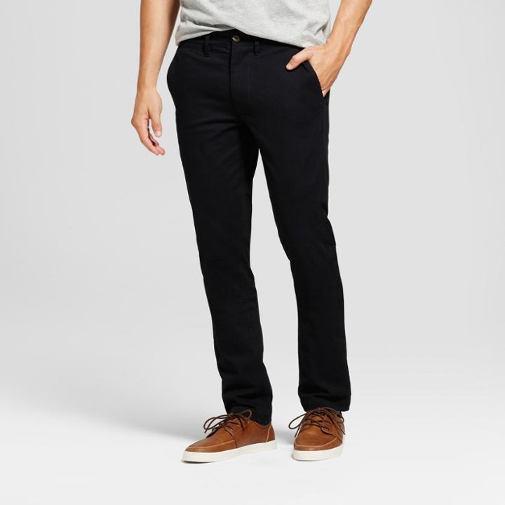 Target Men's Skinny Fit Hennepin Chino Pants - Goodfellow & Co Black