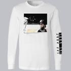 Merch Traffic Men's Ice Cube Long Sleeve Graphic T-shirt - White